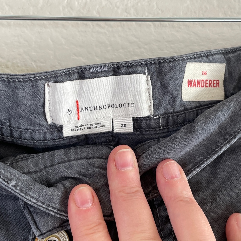 Anthropologie Charcoal Cargo Shorts the Wanderer size 28 - Picture 2 of 5